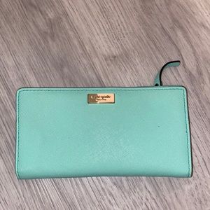 Mint green Kate spade wallet